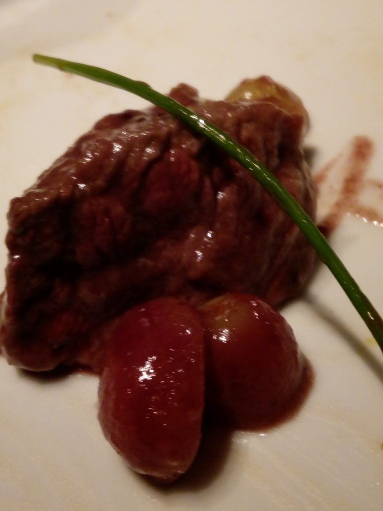 Filetto di manzo all’uva in glassa di Amarone