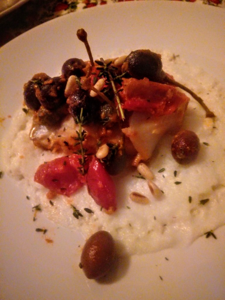 La mia versione di polenta e baccalà