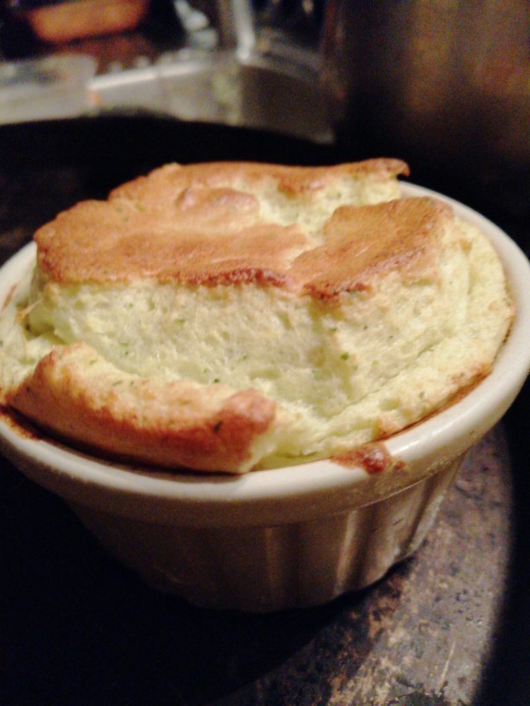 Mini soufflé di scalogno e zucchine